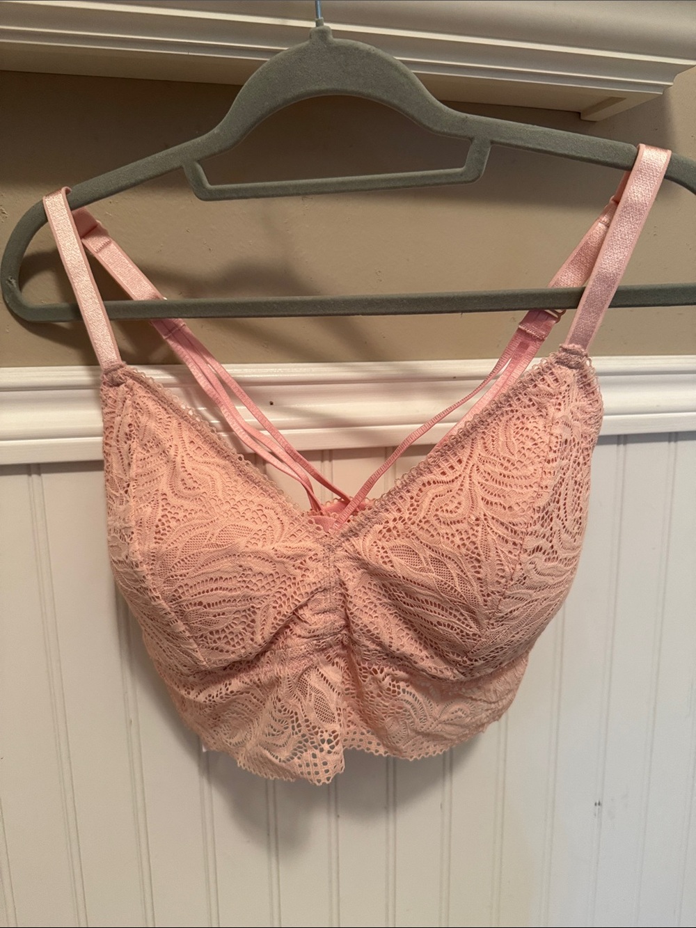 Auden Lace Bralette in Light Blush